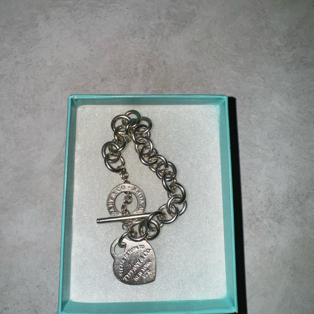 Tiffany & Co Heart Toggle Charm Bracelet